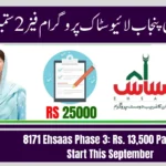 8171 Ehsaas Phase 3 Rs. 13,500 Payments Start This September